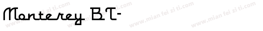 Monterey BT字体转换